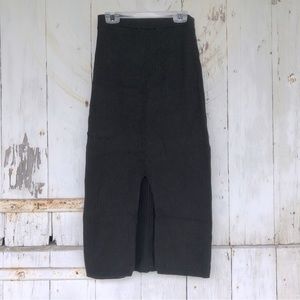 Free People knit pencil skirt with front slit. Size XS